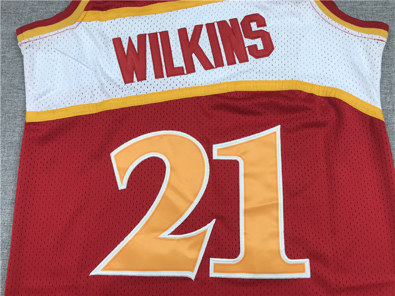 Men's Atlanta Hawks Dominique Wilkins 1986-87 Red Hardwood Classics Swingman Jerseys
