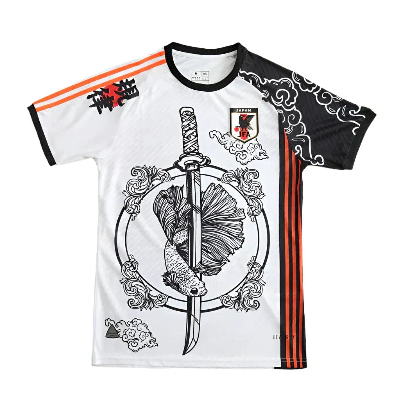 Japan National Team 2024/25 Special Edition Samurai Art Fan Jersey – JFA Koi Katana Graphic