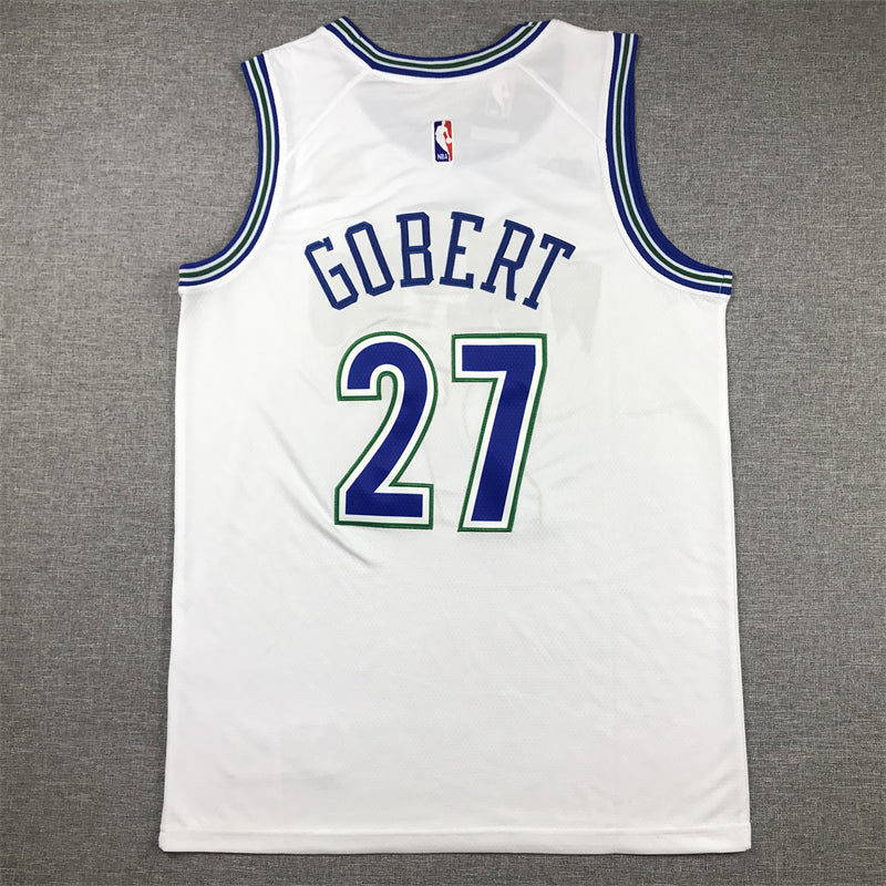 Men's Minnesota Timberwolves Rudy Gobert #27 White Swingman Player Jerseys