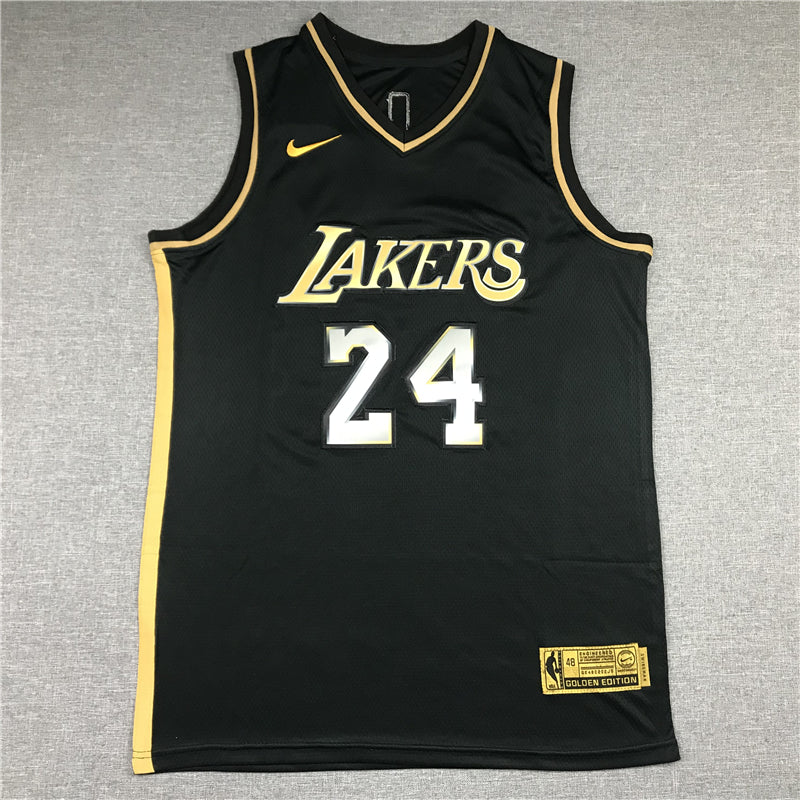 Men's Los Angeles Lakers Kobe Bryant #24 NBA Black Player Jerseys