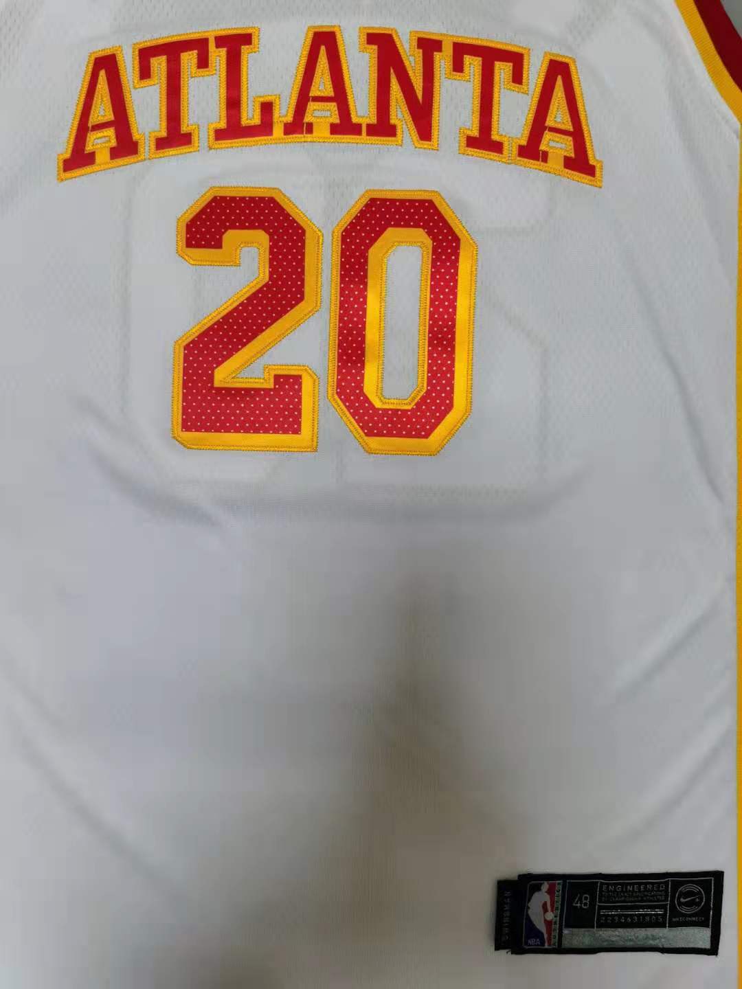 Men's Atlanta Hawks John Collins #20 White 2020/21 Fast Break Player Jerseys