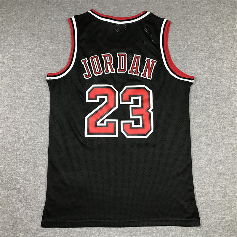 Michael Jordan #23 Chicago Bulls Mitchell & Ness Black 1997-98 NBA Finals Patch Hardwood Classics Swingman Jersey