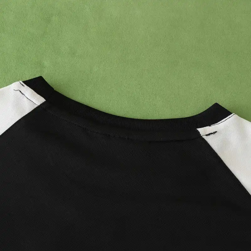 Germany National Team UEFA Training T-Shirt Fan Version 2024/25 – Black & German Flag Sleeve Shirt