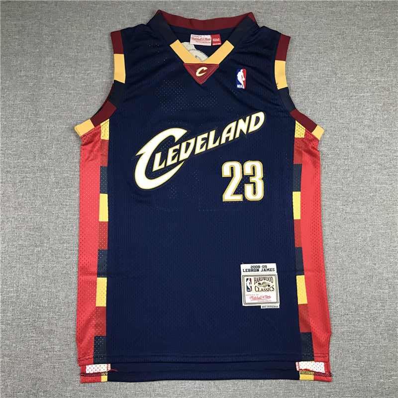 LeBron James #23 Cleveland Cavaliers Navy 2008-09 Mitchell & Ness Hardwood Classics Swingman Jersey