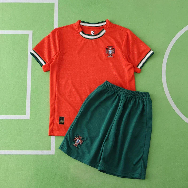 Portugal Home Kids Kit 2025/26 | Children's Football Jersey with Player Name & Number
