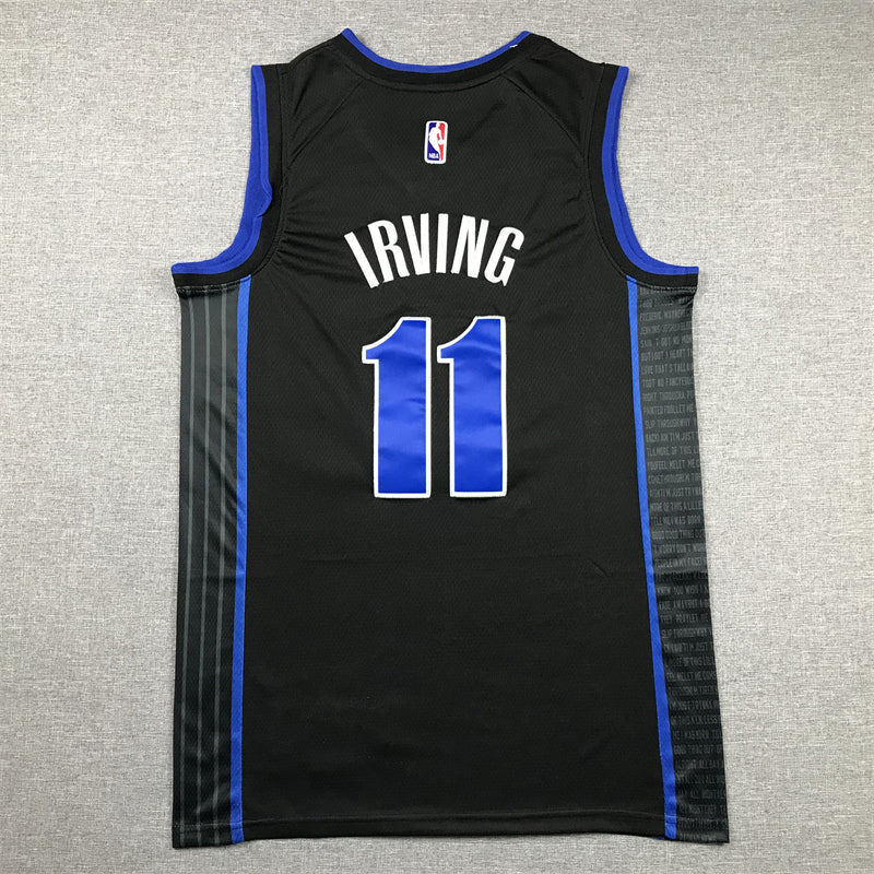 Kyrie Irving #11 Dallas Mavericks 2023/24 City Edition Swingman Jersey – Black MAVS Nike DFW