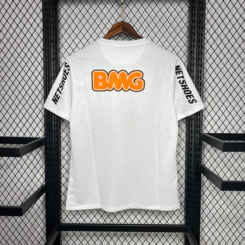 Santos FC 2011-12 Home Retro Jersey – Nike White Banco BMG Neymar Centenary Edition Football Shirt