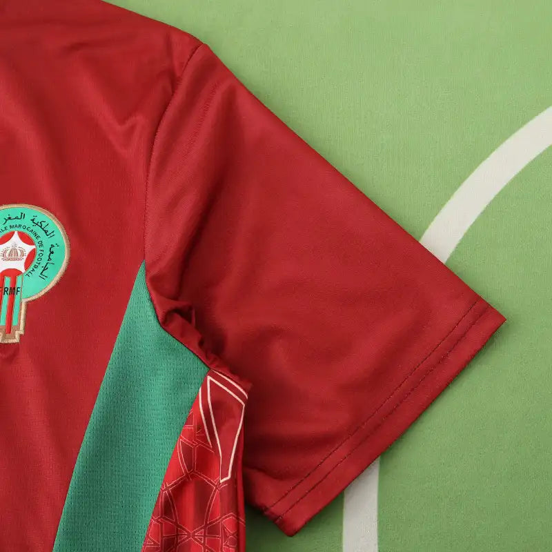 Morocco National Team 2025/26 Training Jersey – Red & Green Fan Version