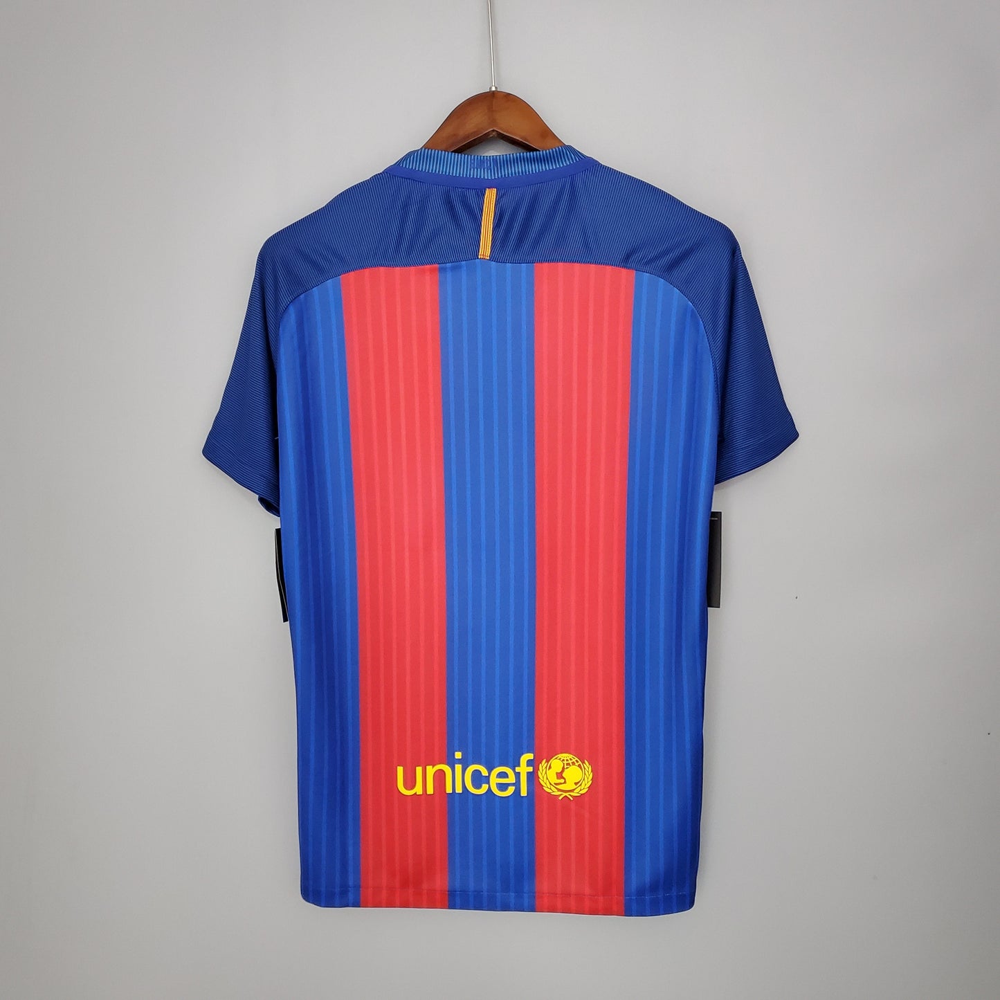 FC Barcelona 2016-17 Home Jersey – Blue Red Stripe Nike Qatar Airways Retro Football Shirt | MSN Last Season