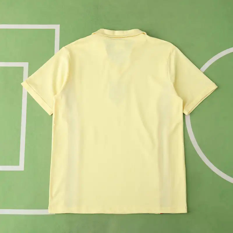 Wales National Team 1976-1979 Away Retro Fan Jersey – Yellow | Red Dragon Crest Classic Kit
