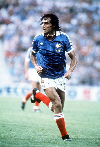France 1982 Home Retro Jersey – World Cup Adidas Blue Multicolour Pinstripe Kit | Les Bleus Classic