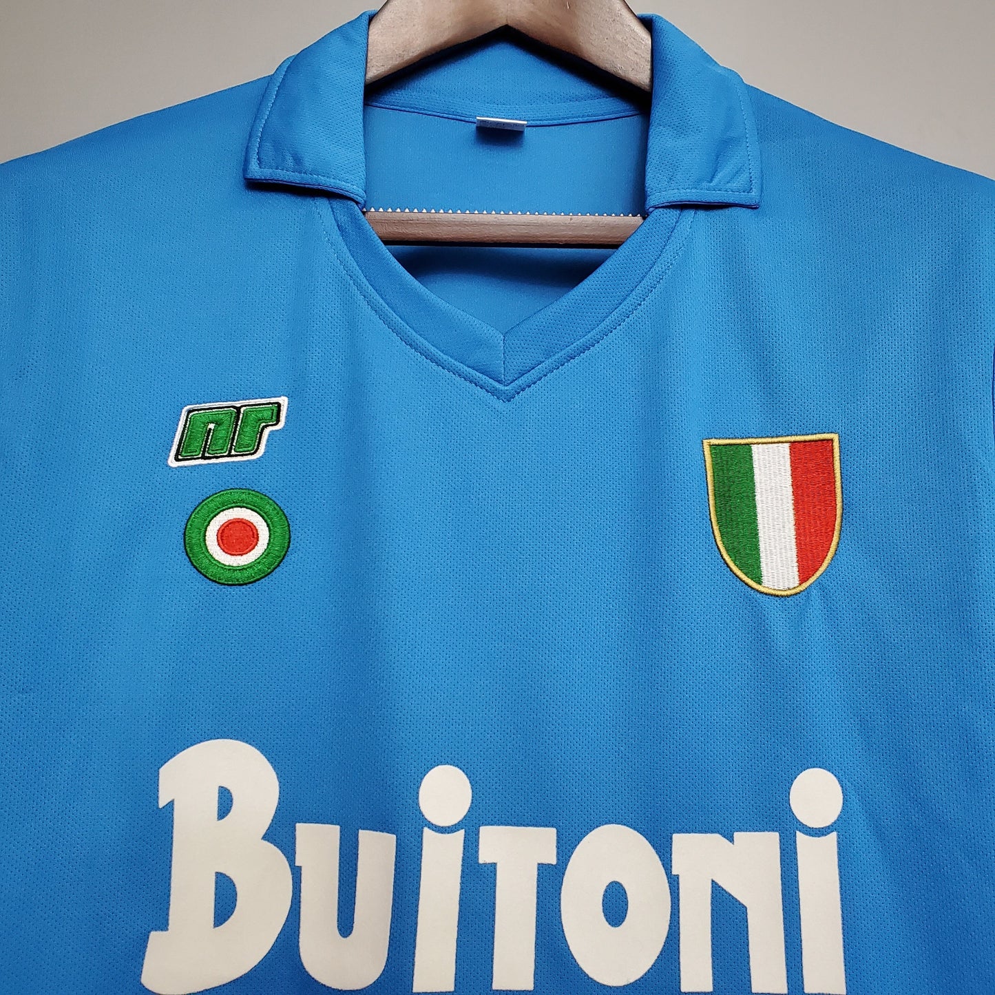 Napoli 1987-88 Home Retro Jersey – Ennerre Sky Blue Buitoni Maradona Serie A Scudetto Football Shirt