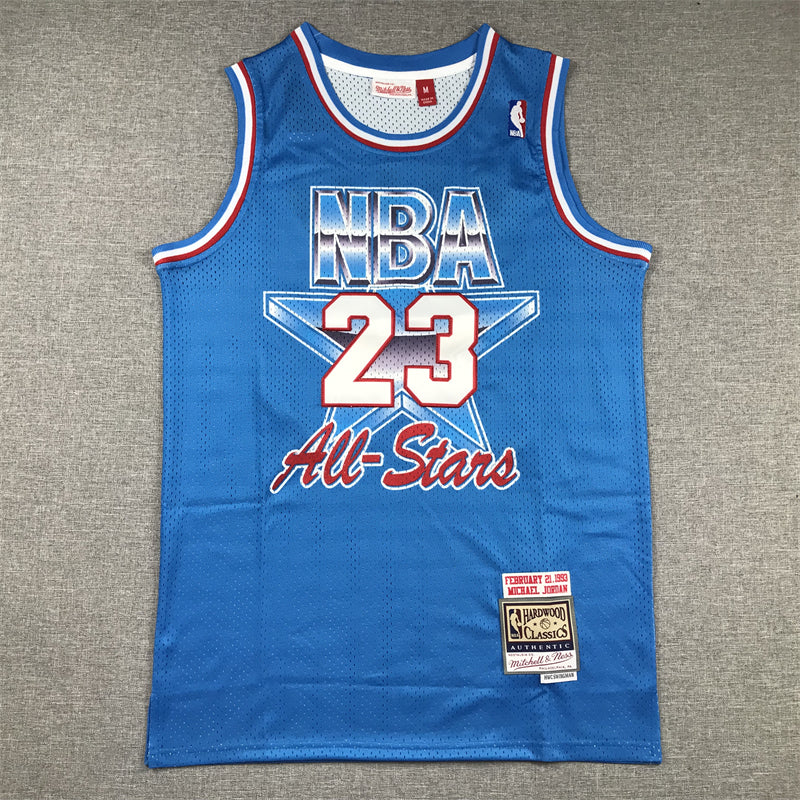 Michael Jordan #23 1993 NBA All-Star Game Mitchell & Ness Blue Hardwood Classics Authentic Jersey