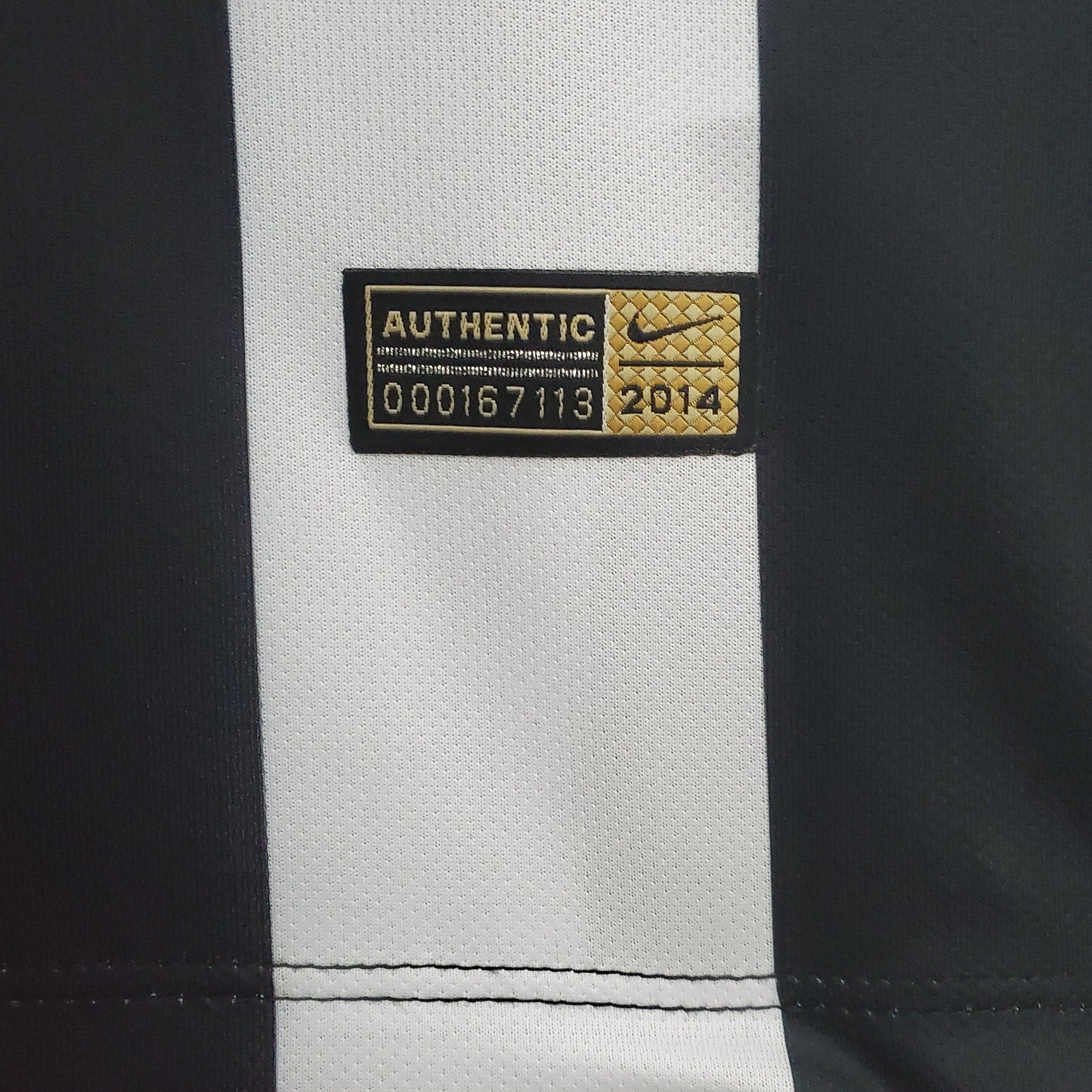 Juventus 2014-15 Home Jersey – Black & White Stripe Nike Jeep Retro Serie A Football Shirt | Pirlo Pogba Tevez Vidal