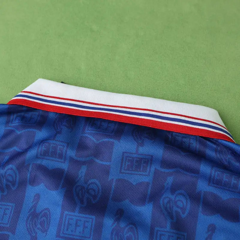 France National Team 1996 Home Retro Fan Jersey – Classic Vintage Football Shirt