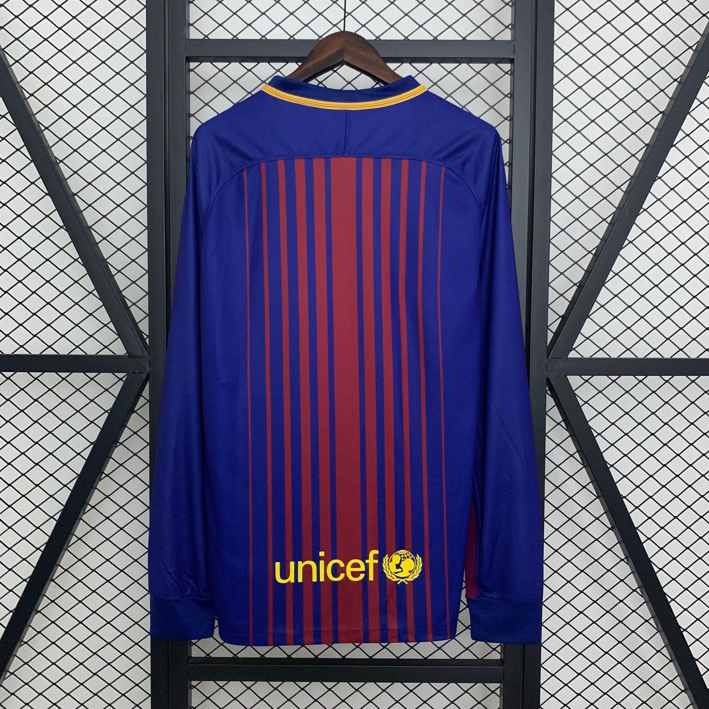 BARCELONA 2017 - 2018 HOME JERSEY LONG SLEEVED