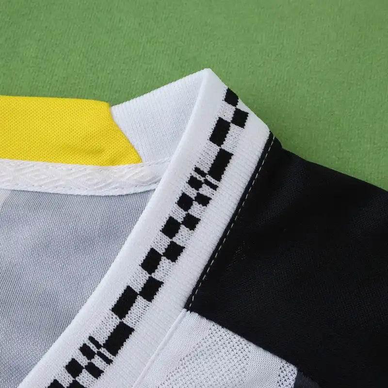 Santos FC Away Fan Version 2025/26 – Umbro Black & White Stripe Football Jersey | Neymar Jr #10