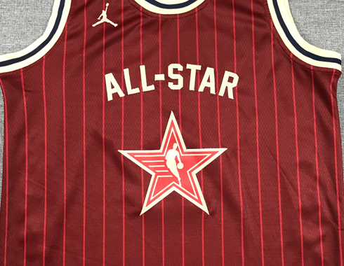 Stephen Curry #30 2024 NBA All-Star Game Jordan Brand Red Pinstripe Indianapolis Swingman Jersey