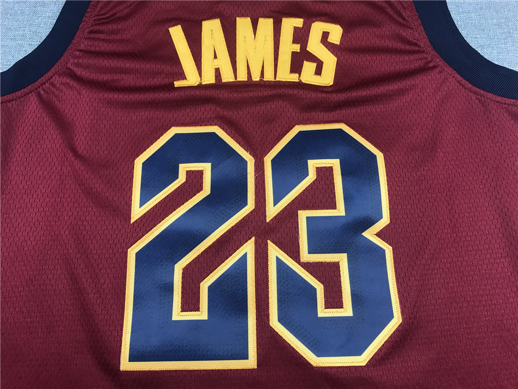 LeBron James #23 Cleveland Cavaliers Wine Red Icon Edition Swingman Jersey – CLEVELAND