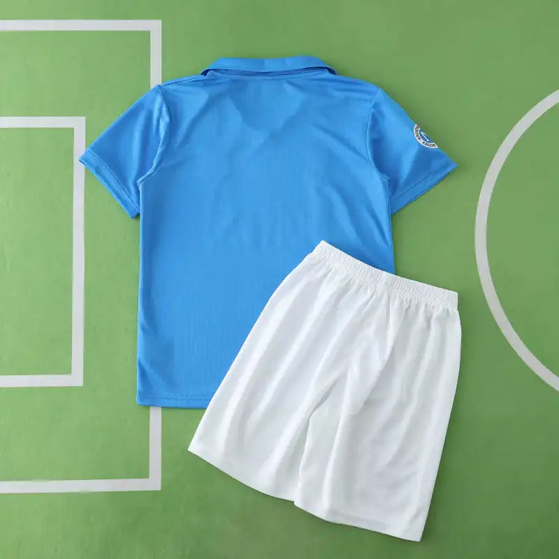S.S.C. Napoli Home Retro Kids Kit 1987/88 – Classic Sky Blue Buitoni Children's Football Set