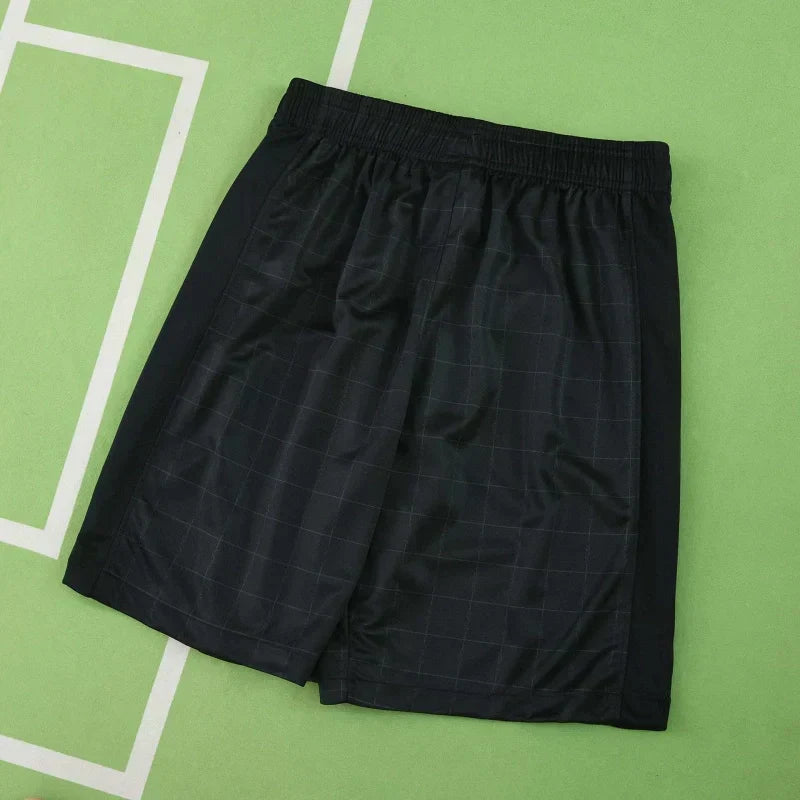 Tottenham Hotspur 2025/26 Away Shorts – All Black | Spurs Cockerel Crest | Adult Football Shorts