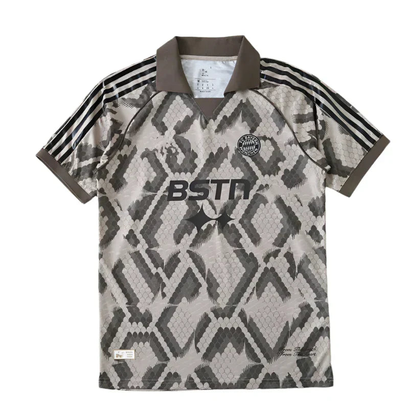 FC Bayern München x BSTR Training Jersey Fan Version 2025/26 – Snakeskin Print Collaboration Shirt