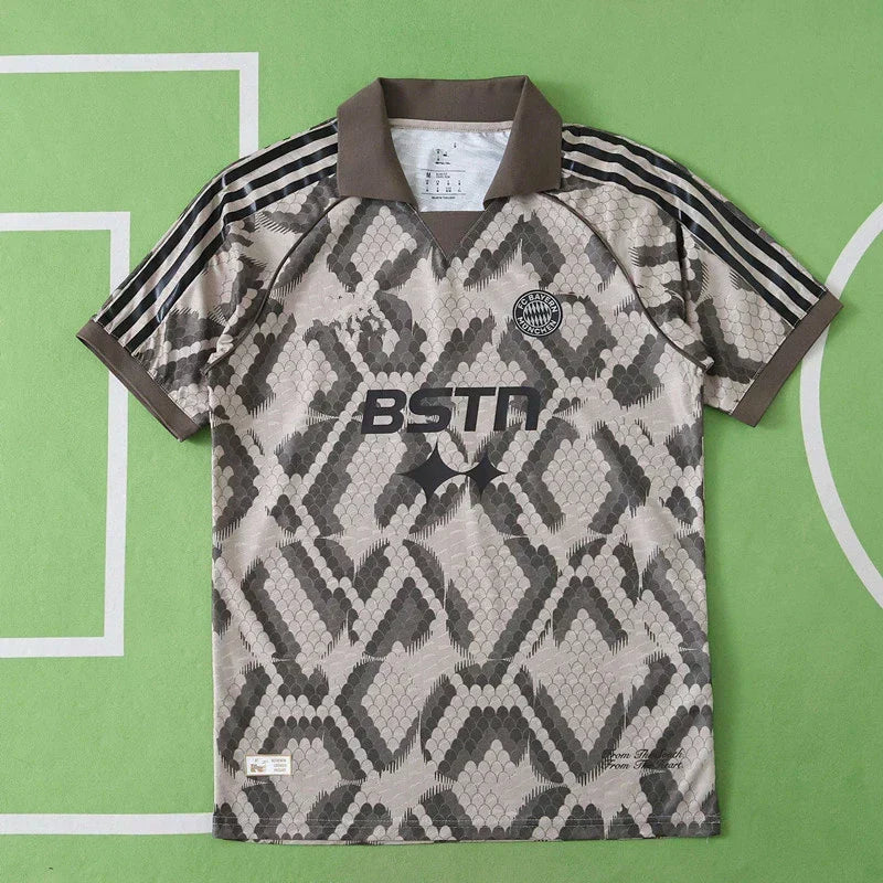FC Bayern München x BSTR Training Jersey Fan Version 2025/26 – Snakeskin Print Collaboration Shirt