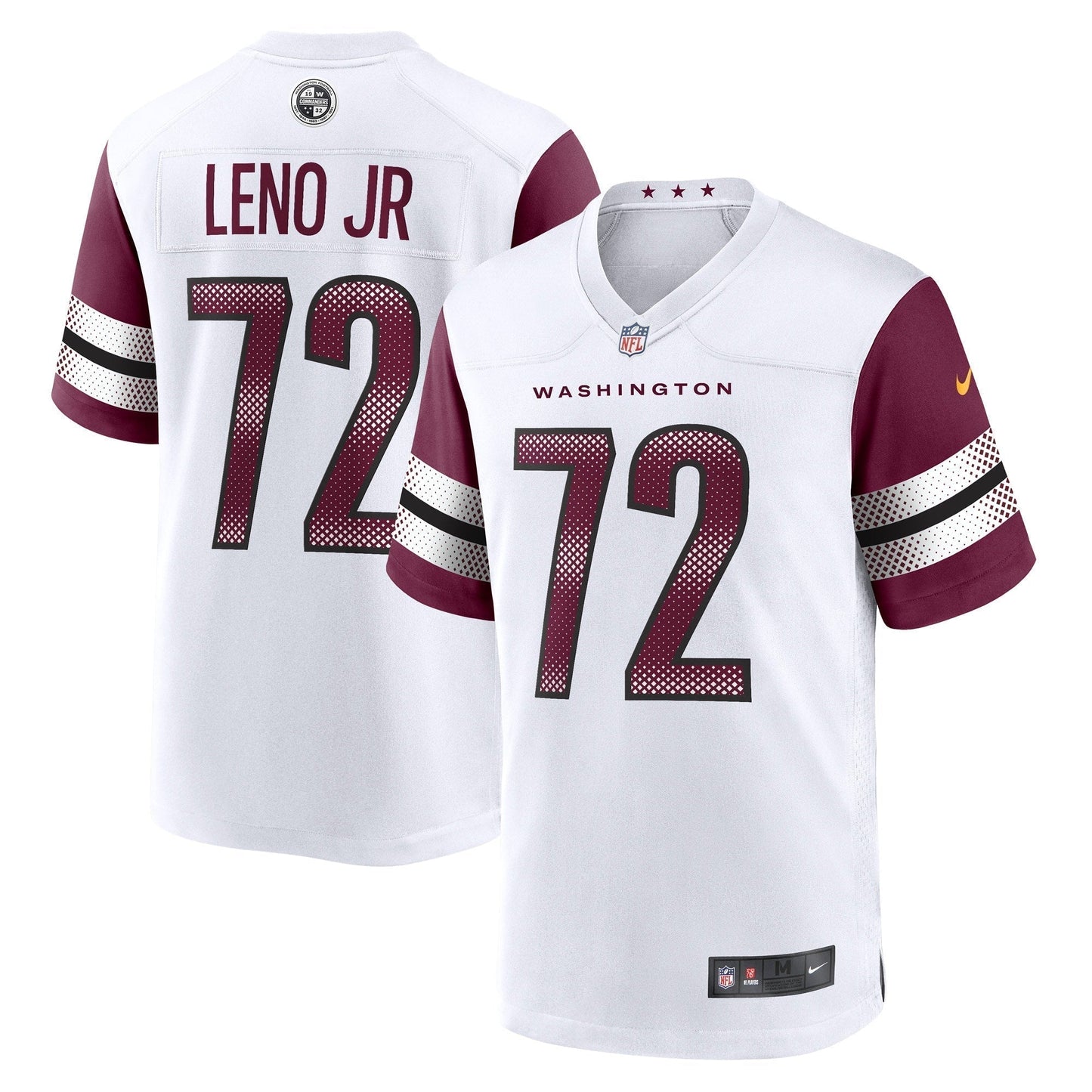 Charles Leno Jr. Washington Commanders Away Game   Jersey - White