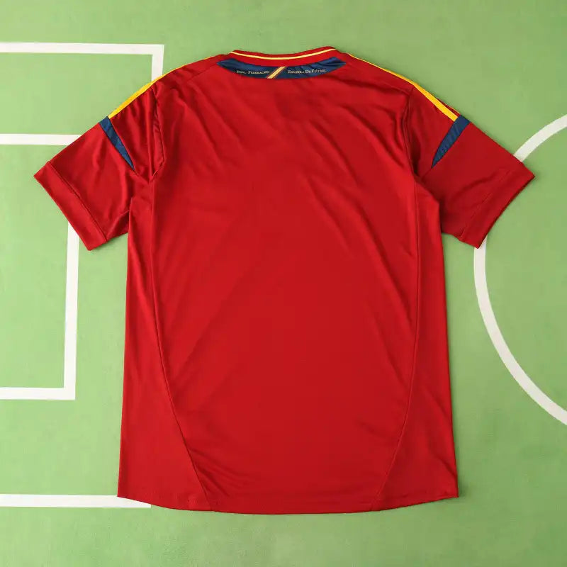 Spain National Team 2012 Euro Home Retro Fan Jersey – Red | Adidas | UEFA Champions Edition
