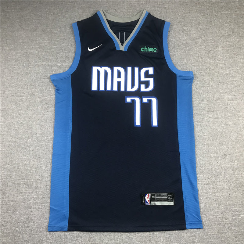 Men's Dallas Mavericks Luka Doncic #77 Navy 2020/21 Swingman Player Jerseys