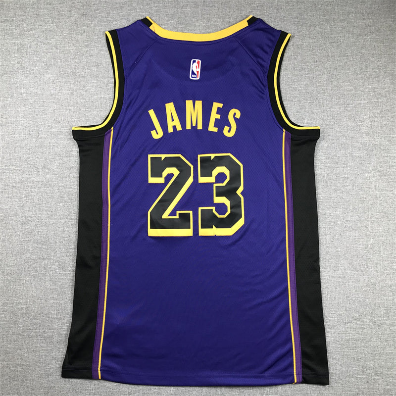 LeBron James #23 Los Angeles Lakers Purple 2022-23 City Edition "Leave A Legacy" Swingman Jersey – Jordan Brand