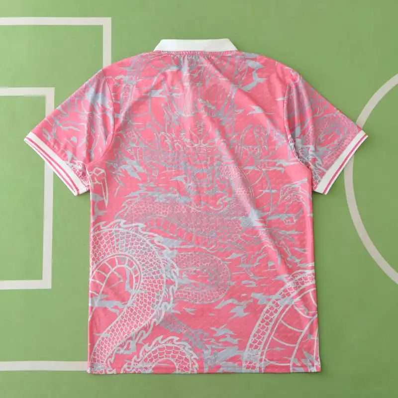 Real Madrid 2024/25 Pink Dragon Concept Jersey – Rose Pink Silver Adidas Fan Version