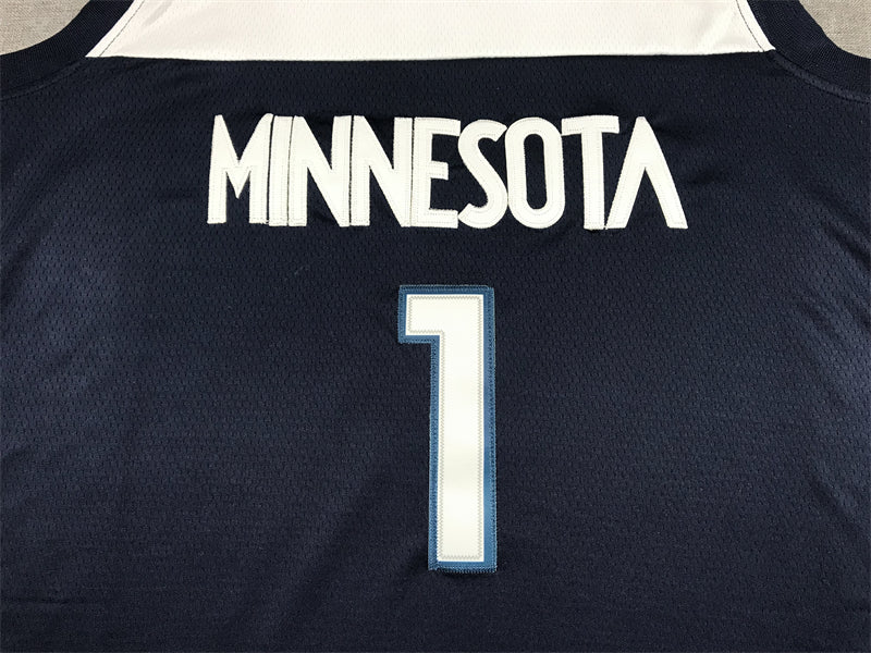 Anthony Edwards #1 Minnesota Timberwolves Navy Icon Edition Swingman Jersey – Nike MINNESOTA