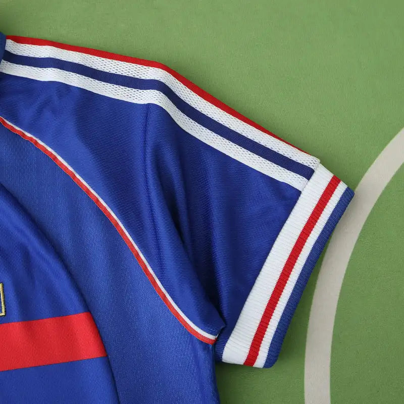 France National Team 1998 Home Retro Fan Jersey – World Cup Vintage Football Shirt