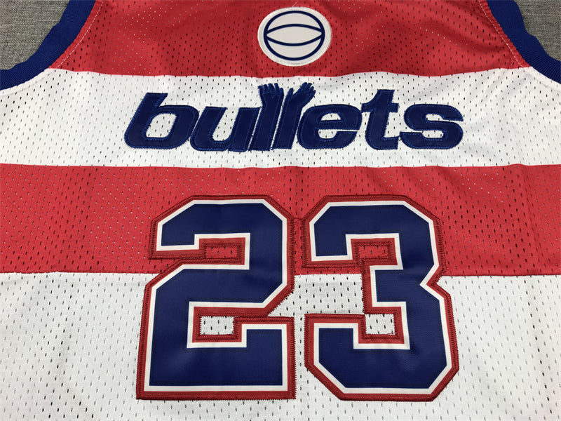 Michael Jordan #23 Washington Bullets White Hardwood Classics Throwback Swingman Jersey