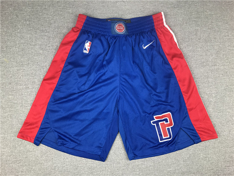 Men's Detroit Pistons Blue Pocket Shorts1