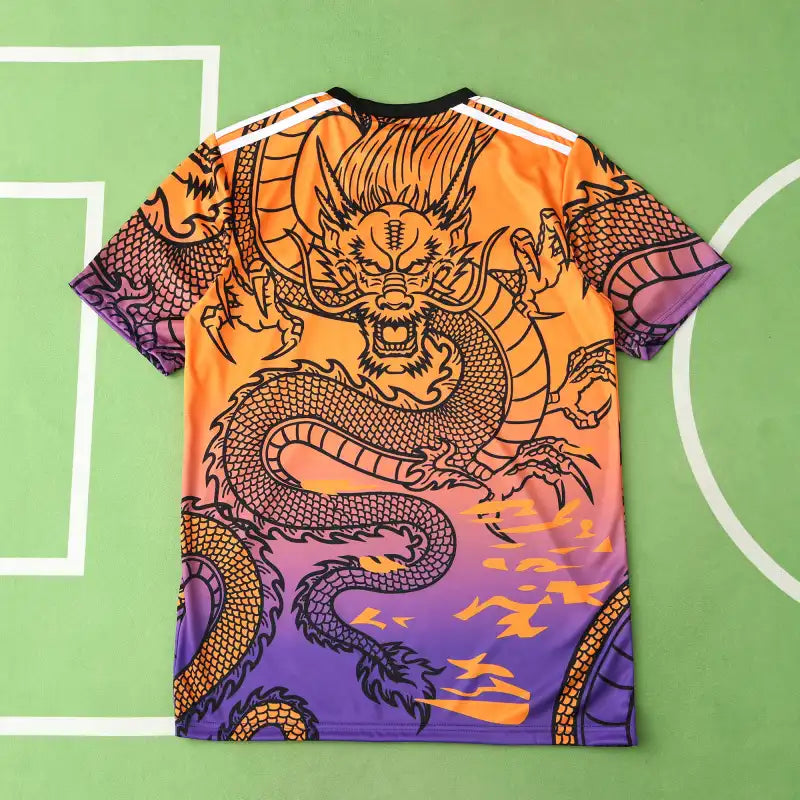 Real Madrid 2024/25 Orange Purple Dragon Concept Jersey – Sunset Dragon Adidas Fan Version