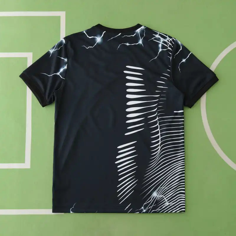 Real Madrid 2024/25 Black Panther Lightning Concept Jersey – Dark Power Adidas Fan Version