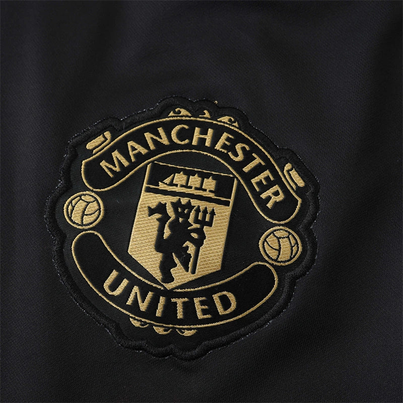 Manchester United Year of the Snake Limited Edition Training Shirt Fan Version 2024/25 – Black Gold Tezos Pre-Match Top