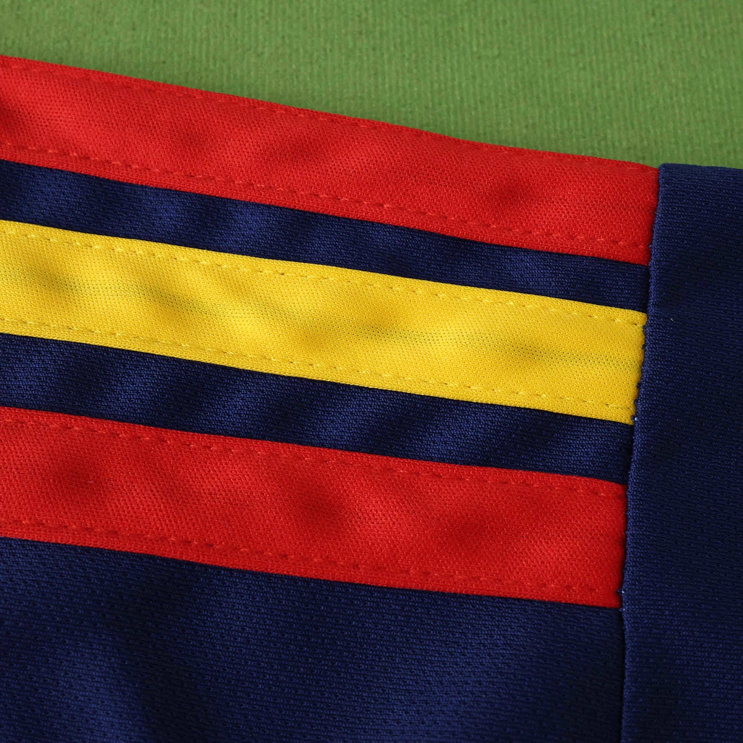 2026 FIFA World Cup Spain Home Jersey – La Roja Red & Navy Pinstripe Fan Kit