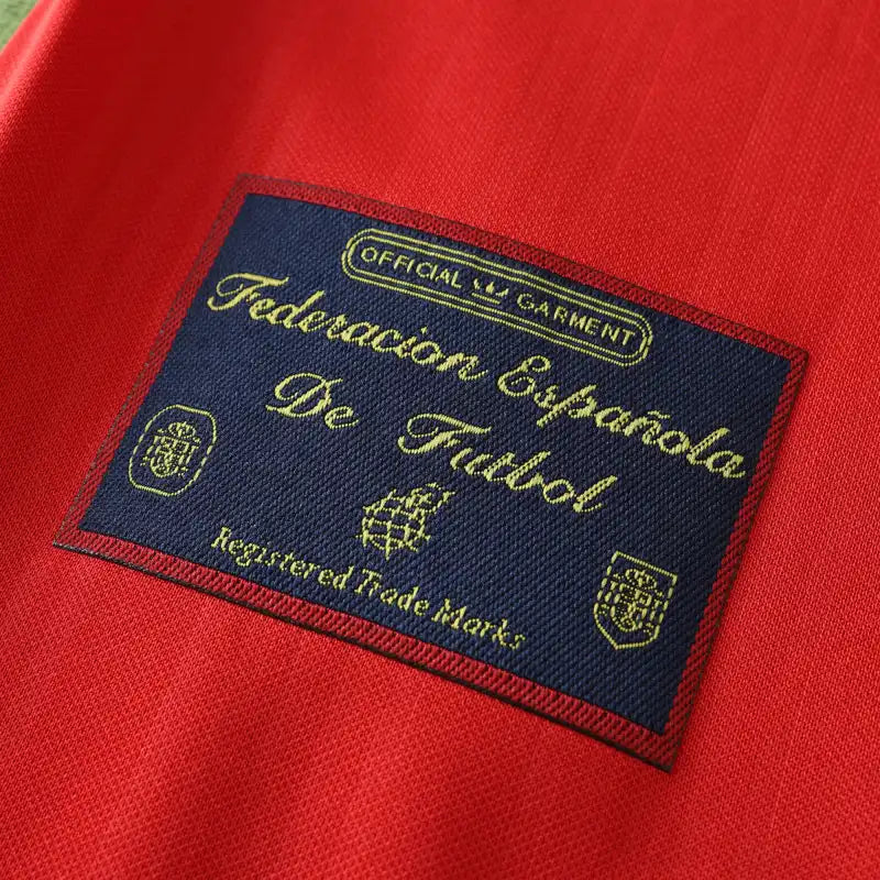 Spain National Team 1996 Home Retro Fan Jersey – Red & Navy | Euro Classic Kit | RFEF