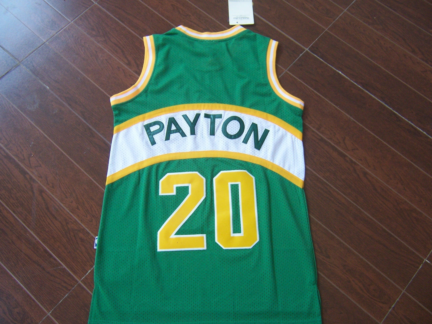 Gary Payton #20 Seattle SuperSonics Green Hardwood Classics Swingman Jersey – Mitchell & Ness White Band
