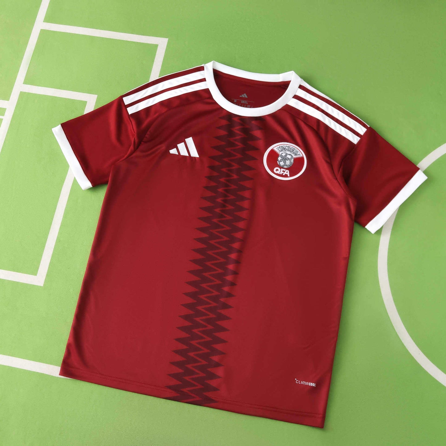 2026 FIFA World Cup Qatar Home Jersey – QFA Maroon Fan Kit
