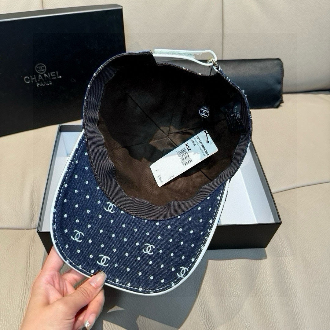 Chanel Denim Baseball Cap - image 8