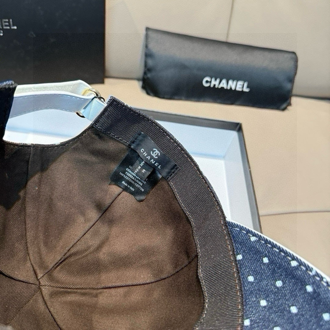 Chanel Denim Baseball Cap - image 7