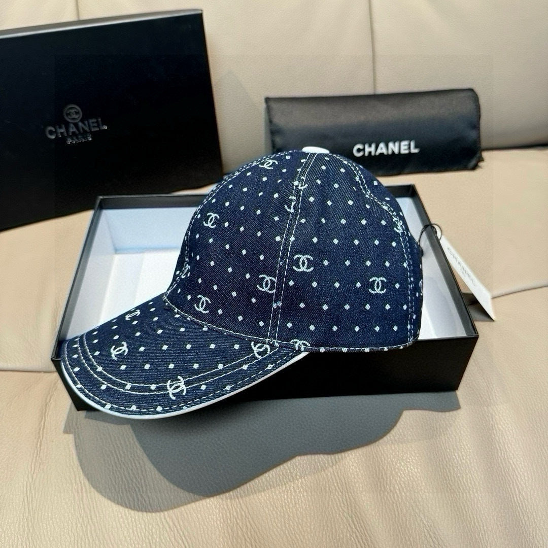 Chanel Denim Baseball Cap - image 3