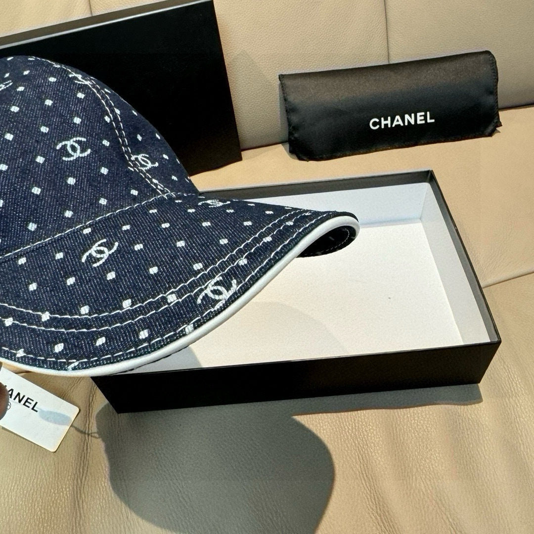 Chanel Denim Baseball Cap - image 5