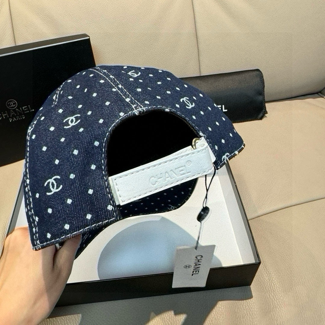 Chanel Denim Baseball Cap - image 6