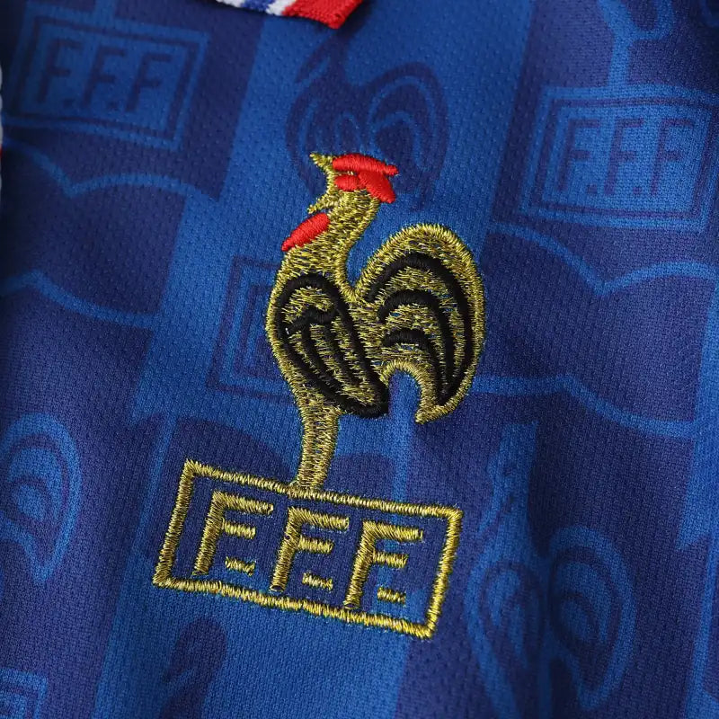 France National Team 1996 Home Retro Fan Jersey – Classic Vintage Football Shirt