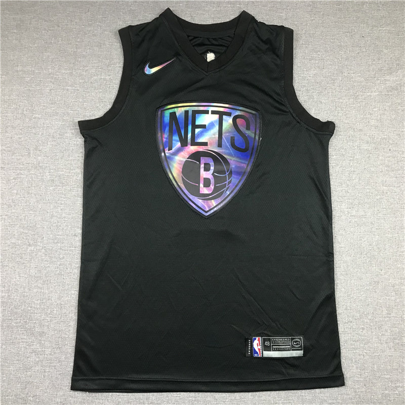 Kyrie Irving #11 Brooklyn Nets Iridescent Holographic Swingman Jersey – Black NBA Fan Gear